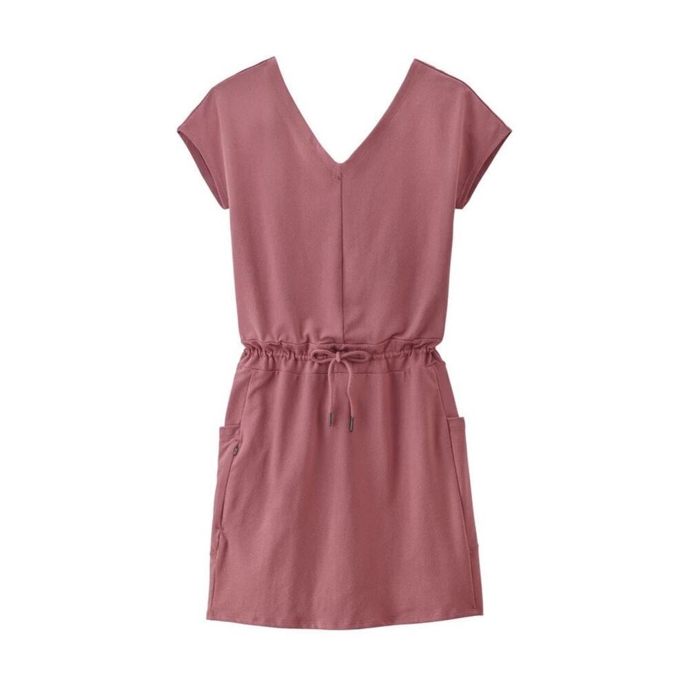 Patagonia Organic Cotton Roaming Dress Short Sleeve Mini Pockets Women's Small